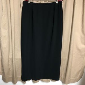 Rena Rowan Stretch Formal Lined Black Skirt 16W